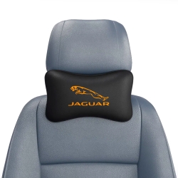 Подушка под шею черная с вышивкой 